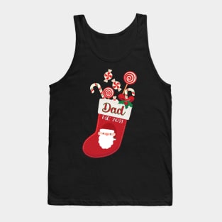 FIRST CHRISTMAS AS A DAD QUOTE DESIGN MAKES A CUTE SHIRT, MUG, GREETING CARD Tank Top